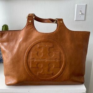 Tory Burch Tan Leather Shoulder Bag